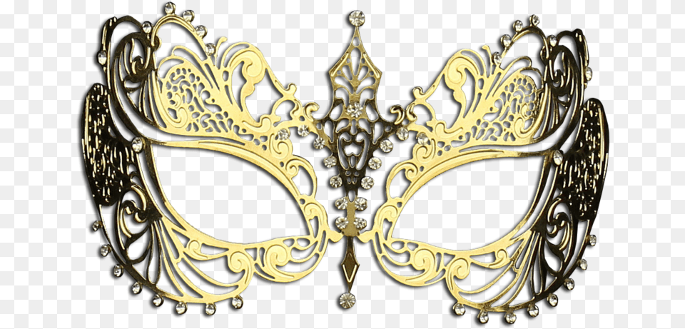 Gold Masquerade Mask, Accessories, Chandelier, Jewelry, Lamp Free Transparent Png