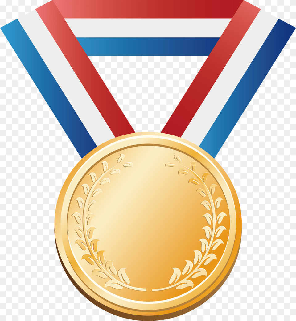 Gold Medal, Gold Medal, Trophy Free Png Download