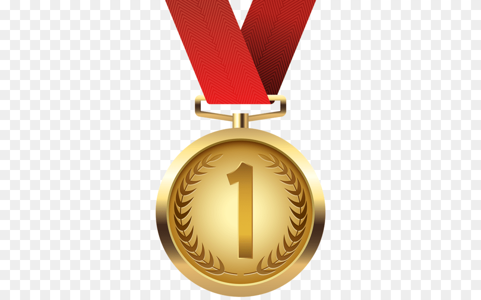 Gold Medal, Gold Medal, Trophy Png Image