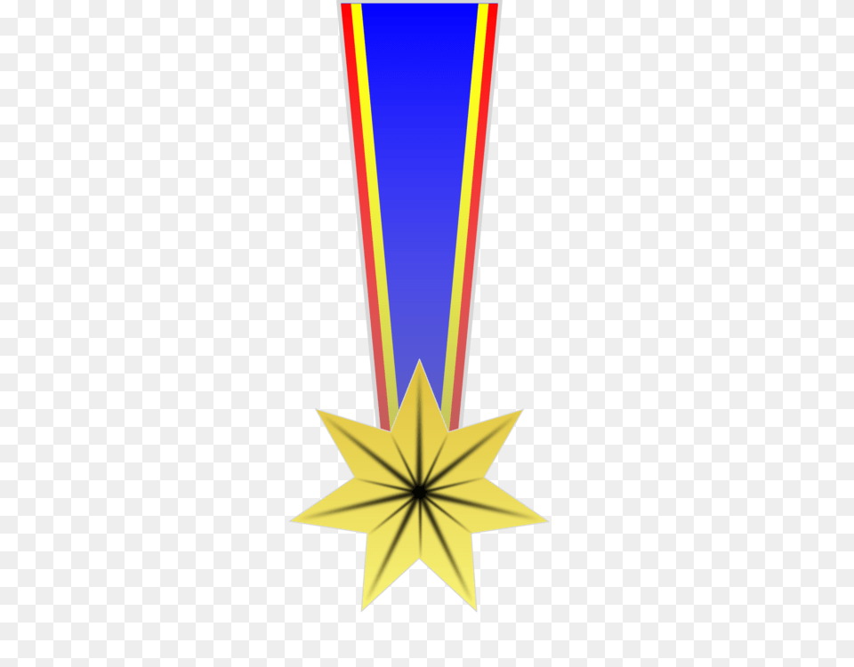 Gold Medal Award Medal Of Honor Ribbon, Symbol, Trophy, Rocket, Weapon Free Transparent Png