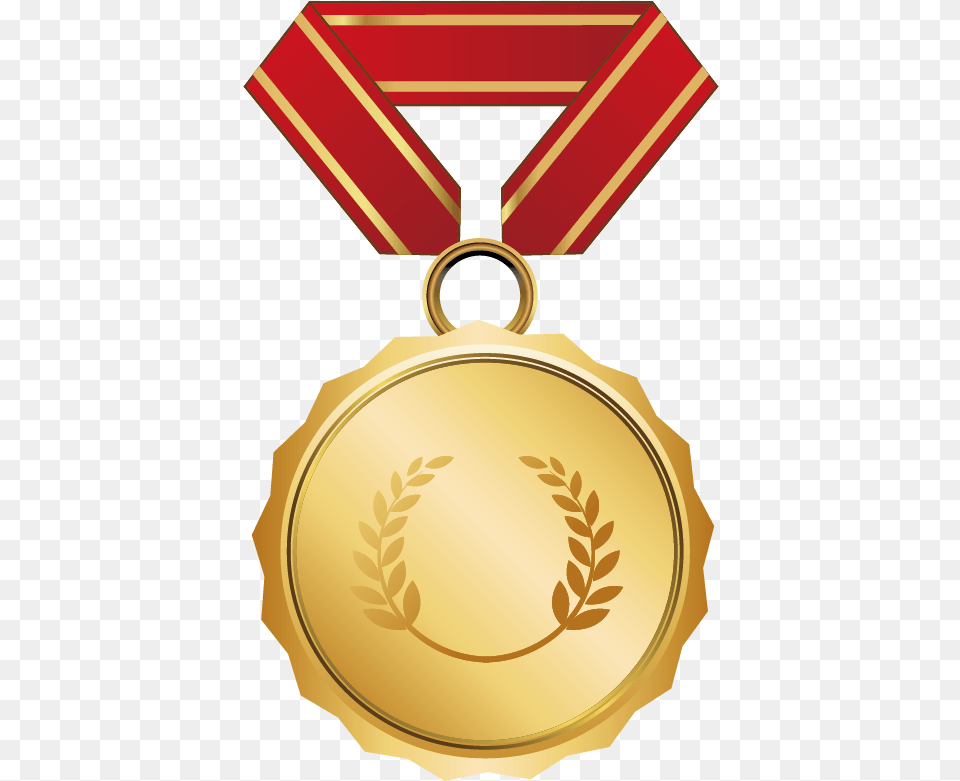Gold Medal Award Medal Vector Gold Medal, Trophy Free Png