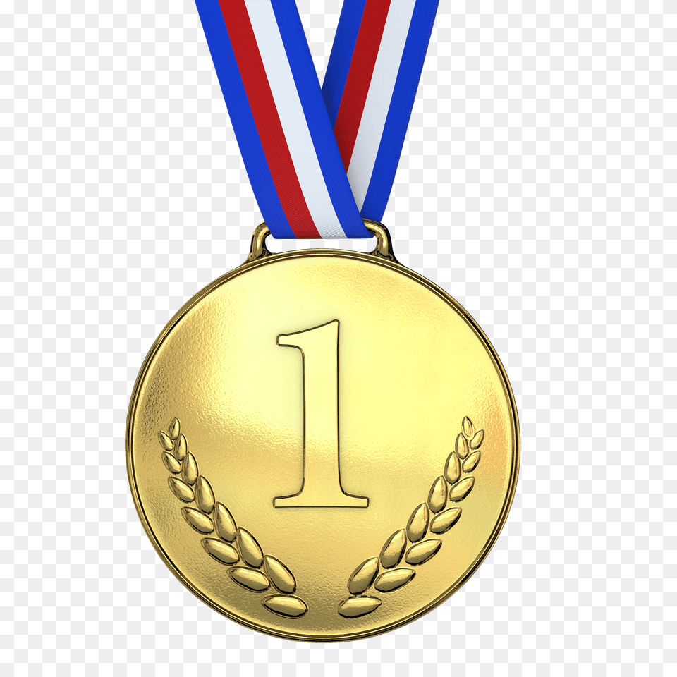 Gold Medal Clipart, Gold Medal, Trophy, Accessories, Jewelry Free Png