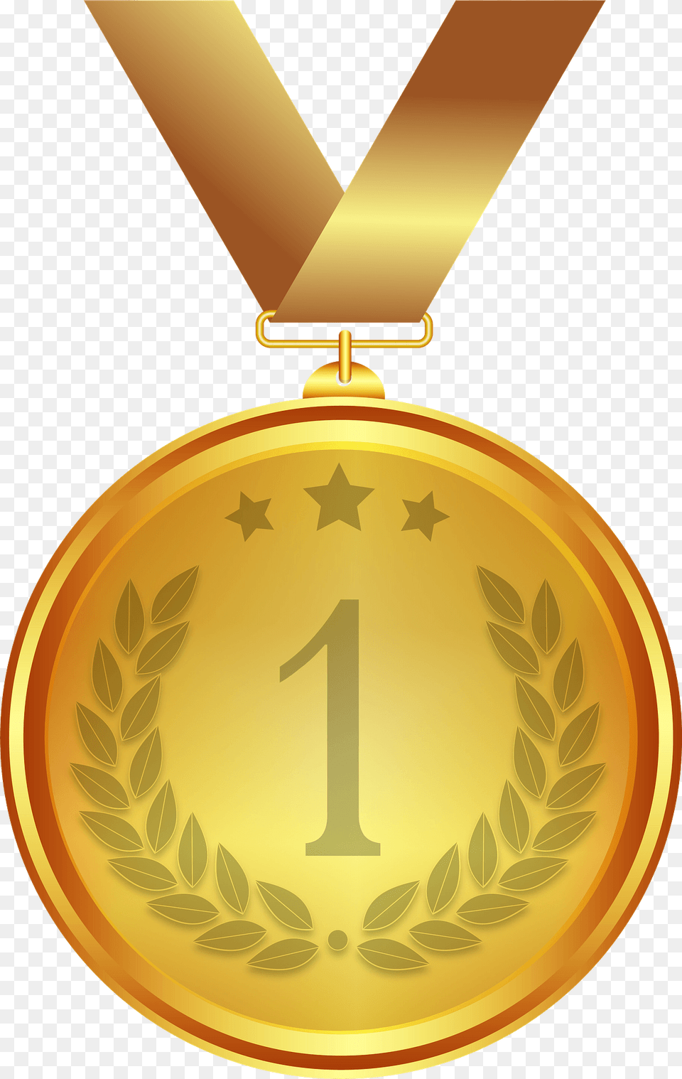 Gold Medal Clipart, Gold Medal, Trophy Free Transparent Png