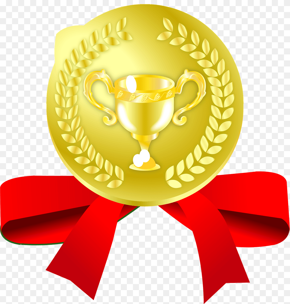 Gold Medal Clipart, Gold Medal, Trophy, Cup Free Png