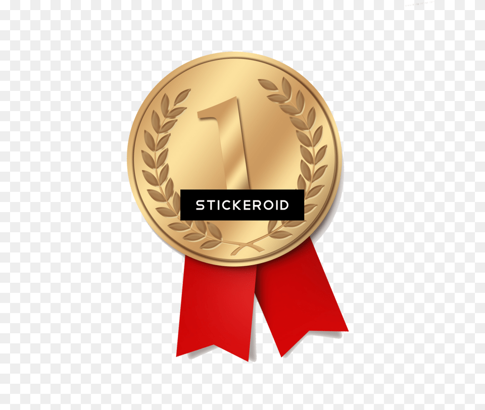 Gold Medal High Quality First Place Medal, Gold Medal, Trophy Free Png