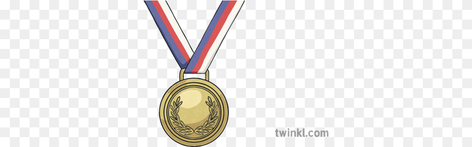 Gold Medal Illustration Twinkl Gold Medal, Gold Medal, Trophy, Accessories, Jewelry Png