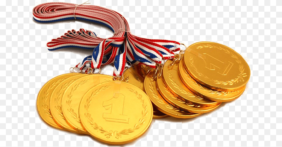 Gold Medal Transparent Gold Medals, Gold Medal, Trophy Free Png