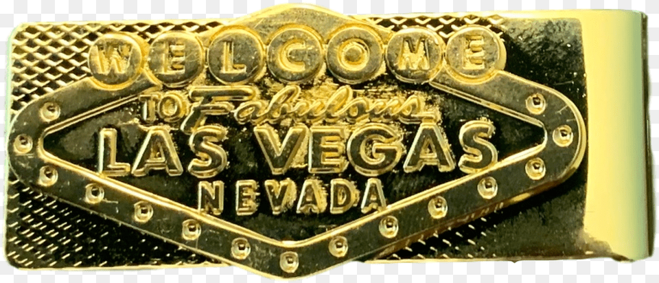 Gold Menu0027s Las Vegas Money Clip Sign, Accessories, Buckle, Logo, Car Free Png Download