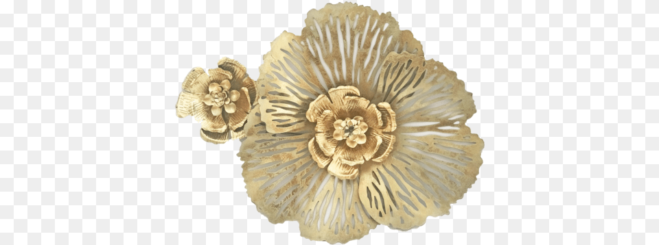 Gold Metal Flower U2013 Marble U0026 Co Artificial Flower, Accessories, Fungus, Plant, Jewelry Free Transparent Png
