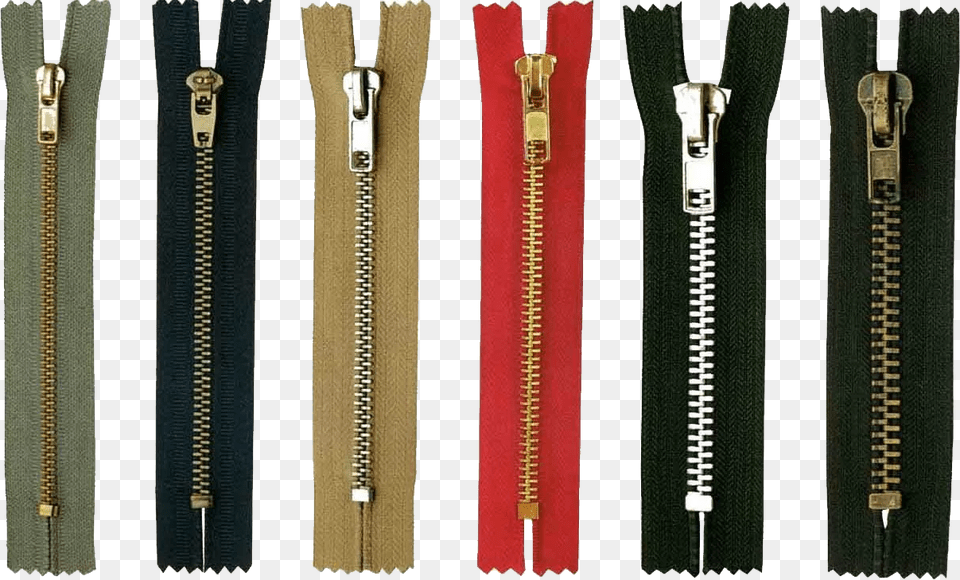 Gold Metal Separating Zippers, Zipper, Blade, Dagger, Knife Png Image