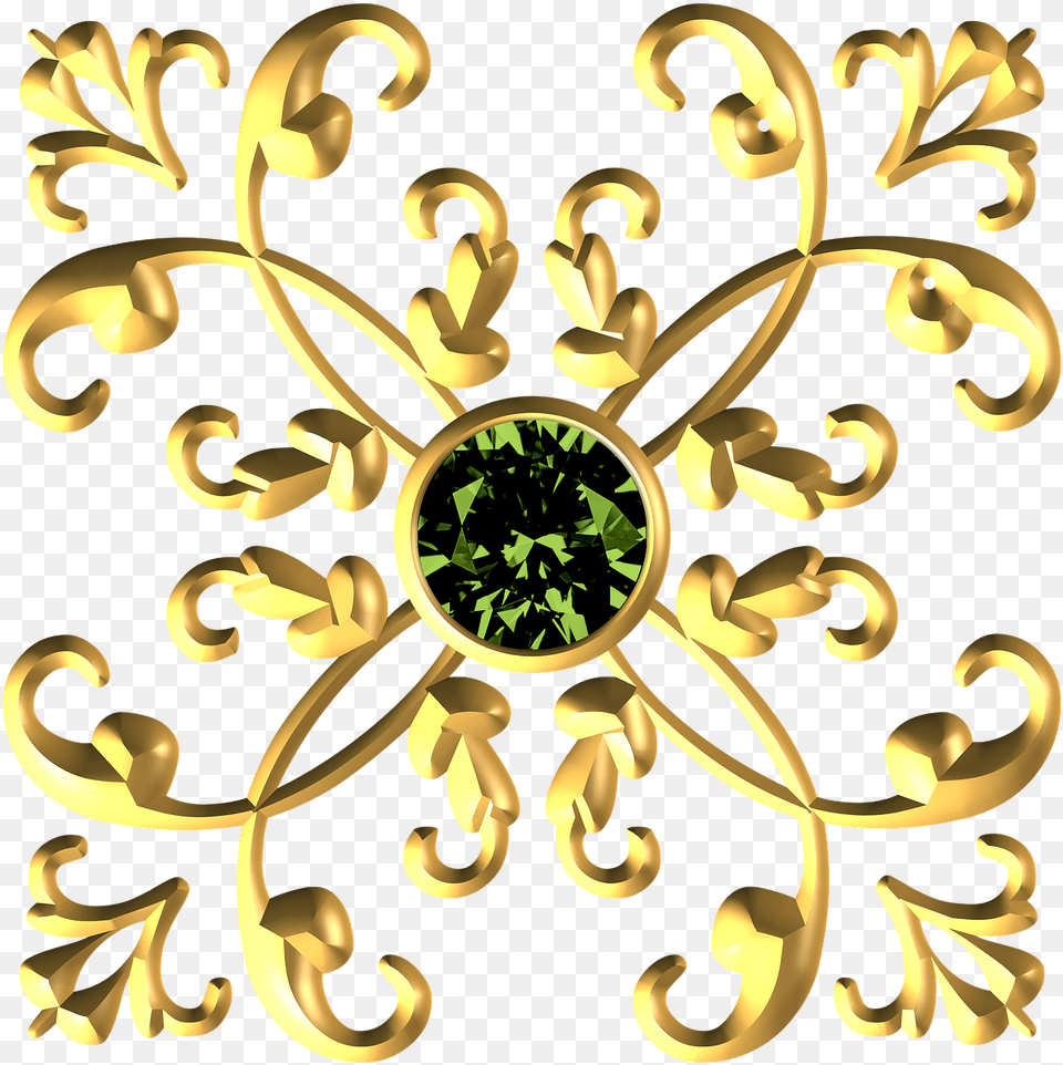 Gold Metallic Decorative Royal Ornament Flourish Gold And Royal Blue Backgrounds, Art, Floral Design, Graphics, Pattern Free Transparent Png