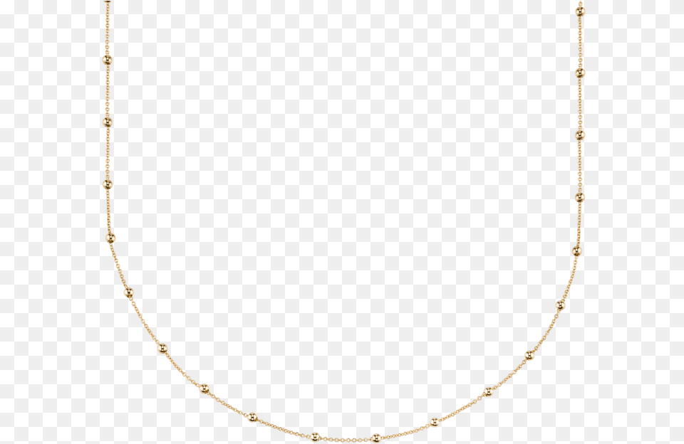 Gold Mini Sphere Chain Necklace Necklace, Accessories, Jewelry Free Png Download