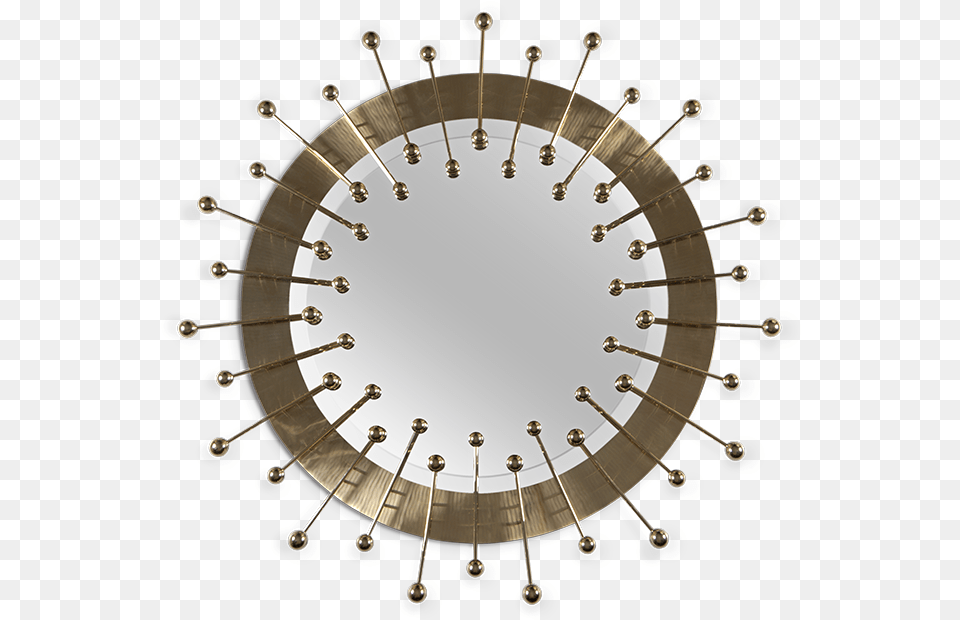 Gold Mirror, Chandelier, Lamp Free Transparent Png