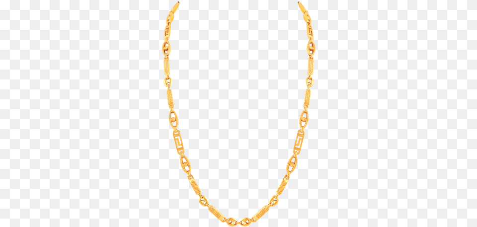 Gold Multi Shape Lace Mens Chain Necklace, Accessories, Jewelry Free Png