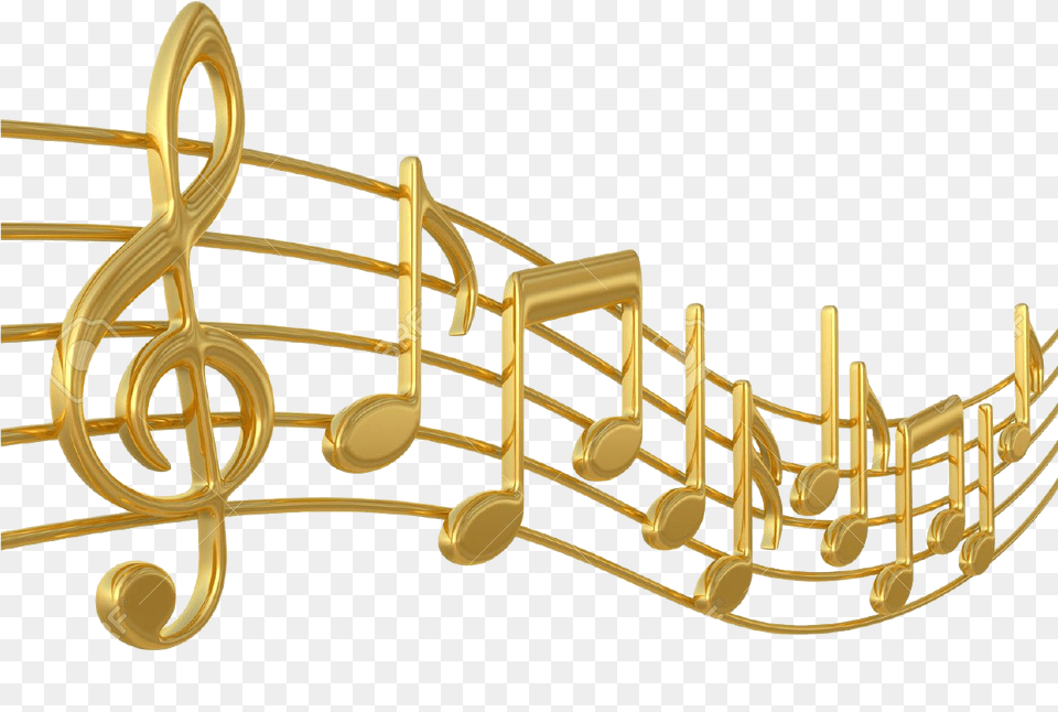 Gold Music Notes, Accessories, Jewelry, Chandelier, Lamp Free Png Download