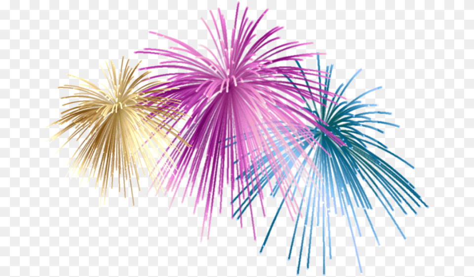 Gold New Years Eve Clip Art, Fireworks, Plant, Lighting Free Png Download