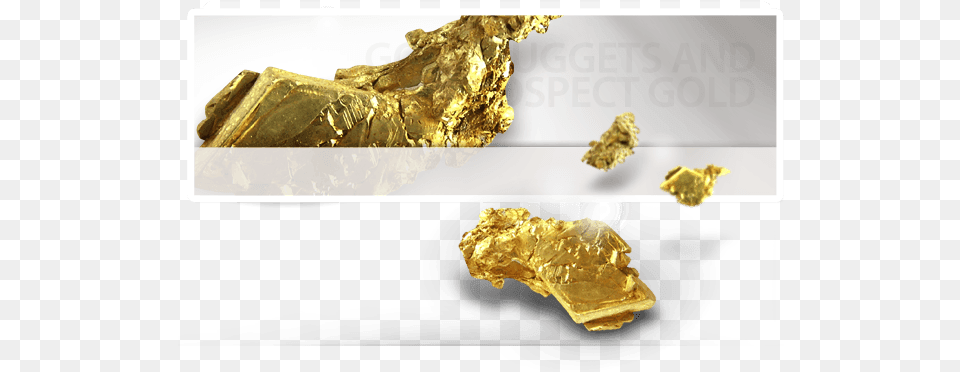 Gold Nuggets And Prospect Gold Nugget, Treasure, Mineral, Bread, Food Free Transparent Png