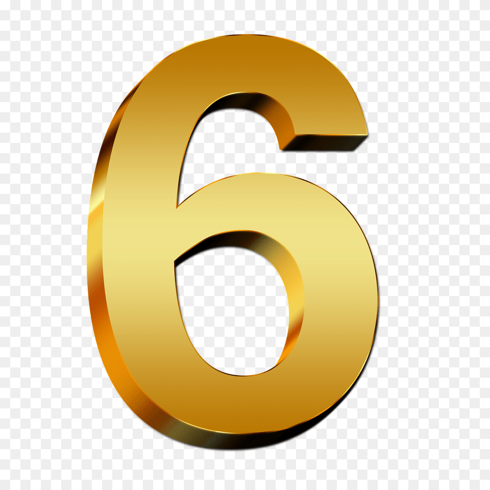 Gold Number, Symbol, Text, Disk Free Png