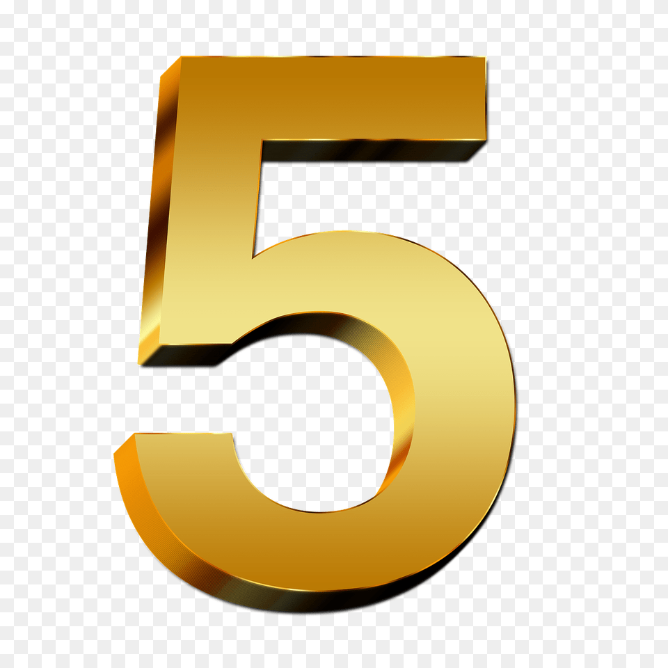 Gold Number, Symbol, Text Png