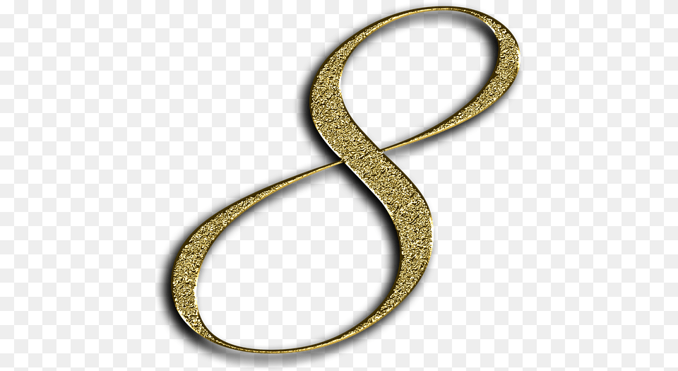 Gold Number 8, Accessories, Earring, Jewelry, Necklace Png