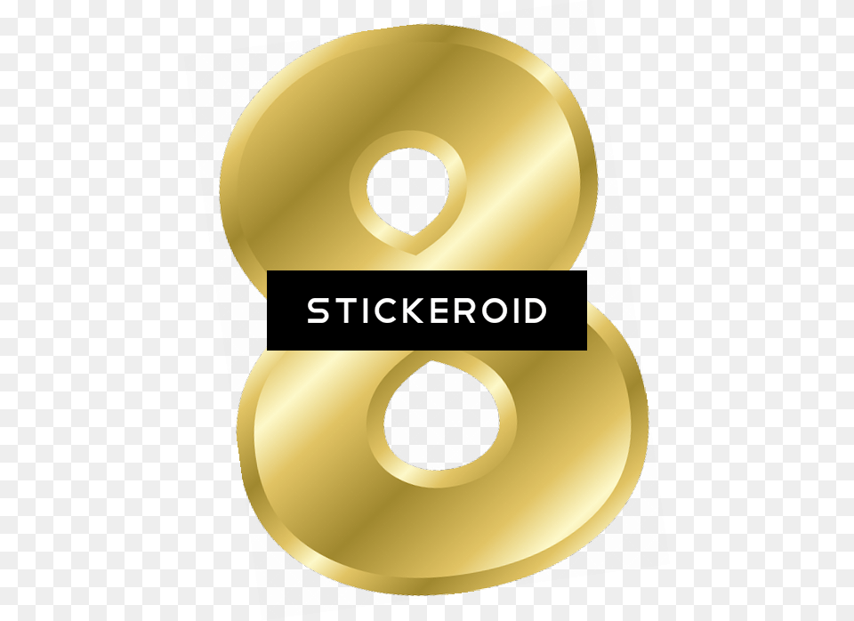 Gold Number Label, Symbol, Text, Disk, Dvd Png Image