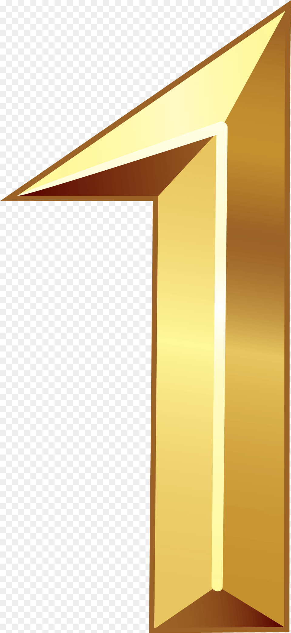 Gold Number One Clipart Image Gold Number 1, Cross, Symbol Free Png Download