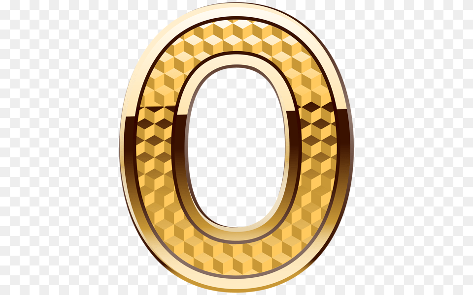 Gold Number Zero Clip Art, Oval, Text, Accessories, Jewelry Free Transparent Png