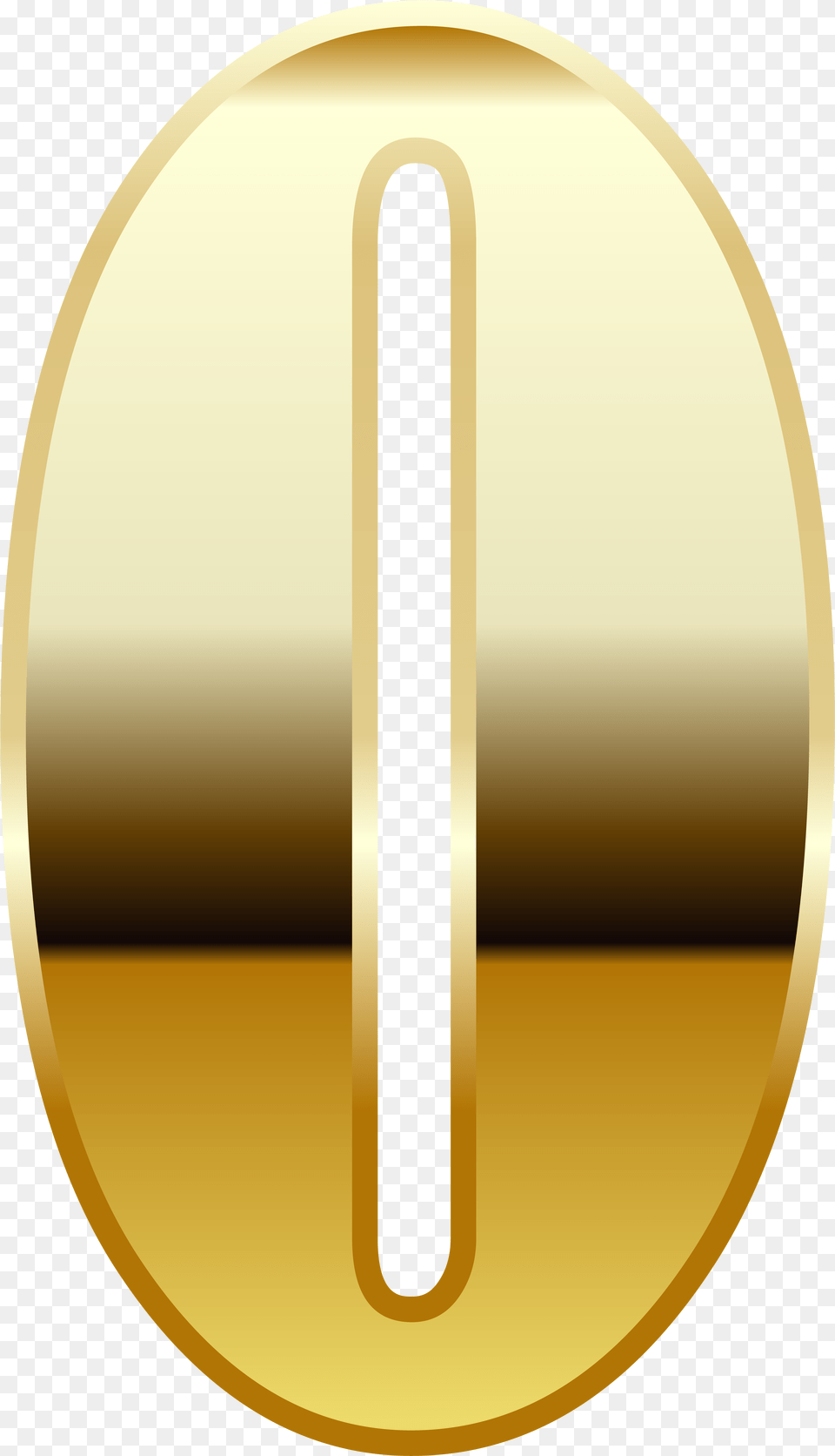 Gold Number Zero Image, Disk Free Png