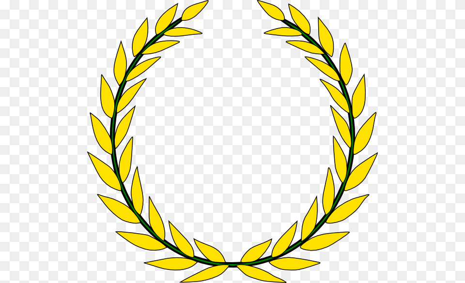 Gold Olive Branch Vector, Oval Free Transparent Png