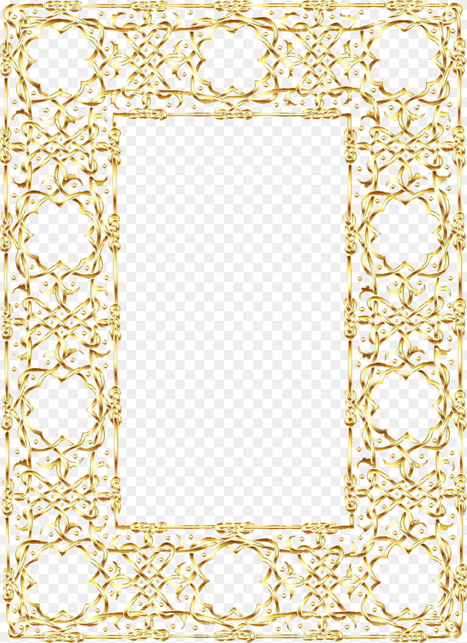 Gold Ornate Geometric Frame 2 No Background Clip Arts Gold Frame With No Background, Home Decor, Rug, Crib, Furniture Free Png Download