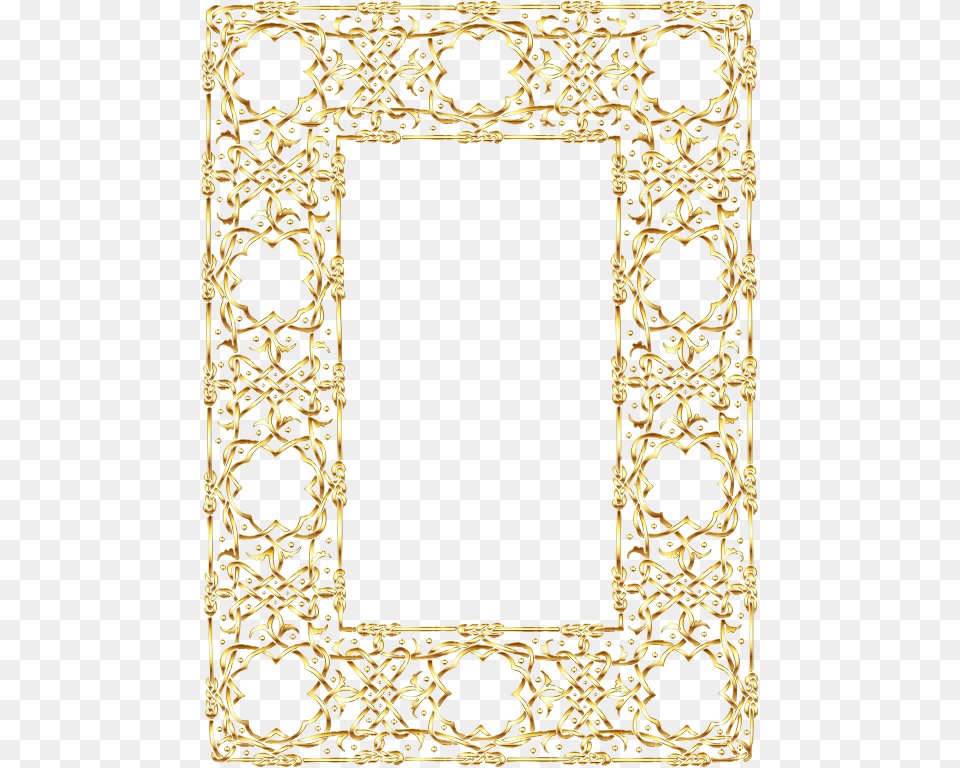 Gold Ornate Geometric Frame 2 No Background Frames With No Background, Home Decor, Rug Free Png Download