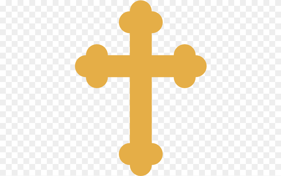 Gold Orthodox Cross Clip Art Baptism Gold Cross Clipart, Symbol Free Transparent Png