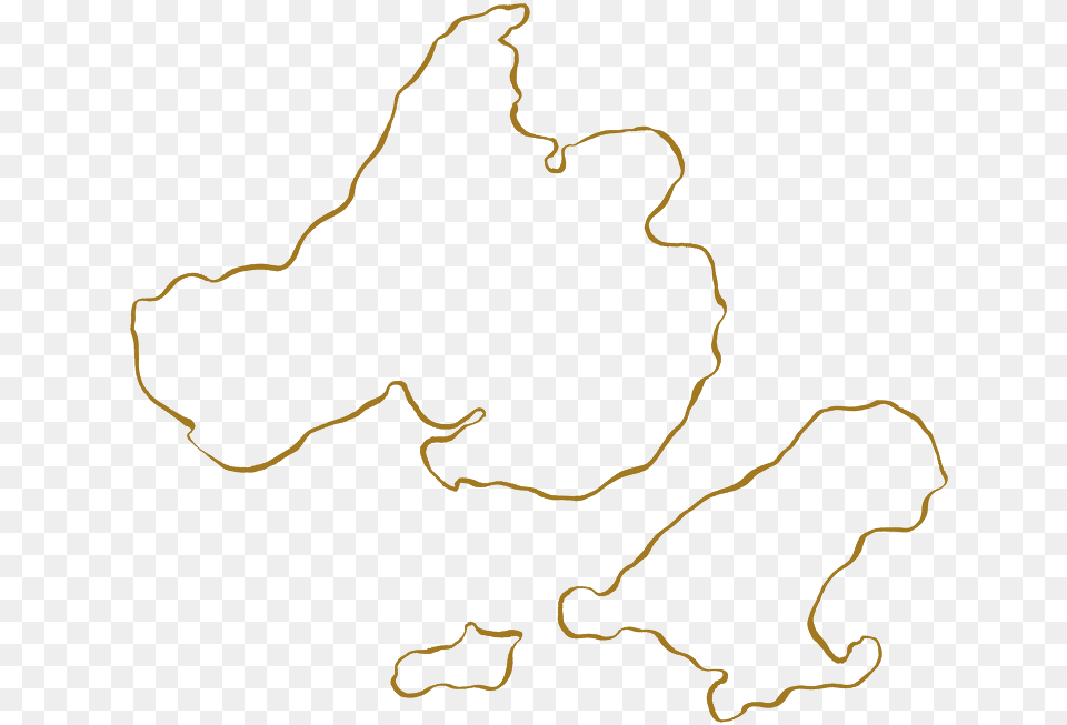 Gold Outline Of Madison Lakes, Chart, Plot, Accessories, Jewelry Png Image