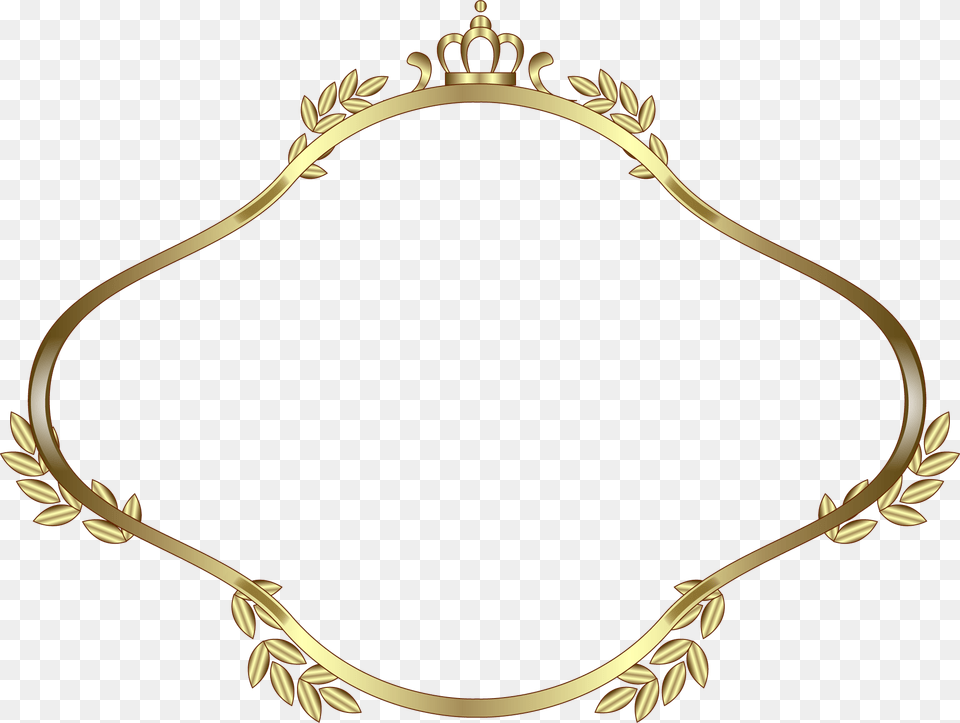 Gold Oval Frames Transparent Background Rh Homedecoration, Bow, Weapon, Accessories, Jewelry Free Png Download