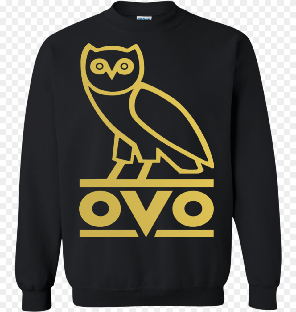 Gold Ovo Owl T Shirt Men Women Youth Ovo Logo Drake Owl, Clothing, Knitwear, Sweater, Sweatshirt Free Transparent Png