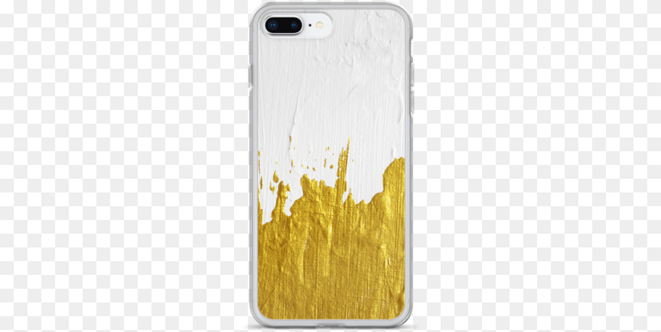 Gold Paint On White Iphone Case Gold, Electronics, Mobile Phone, Phone Png Image