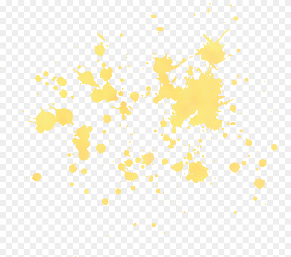 Gold Paint Splatter, Paper, Stain, Confetti Free Png Download