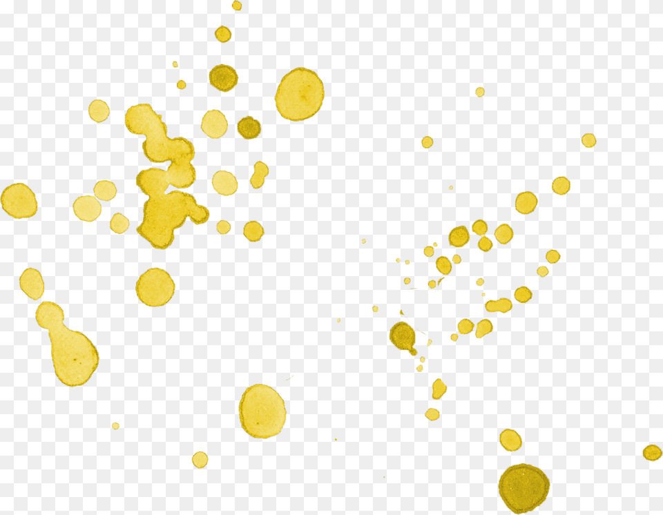 Gold Paint Splatter Transparent Background, Stain, Paper Free Png