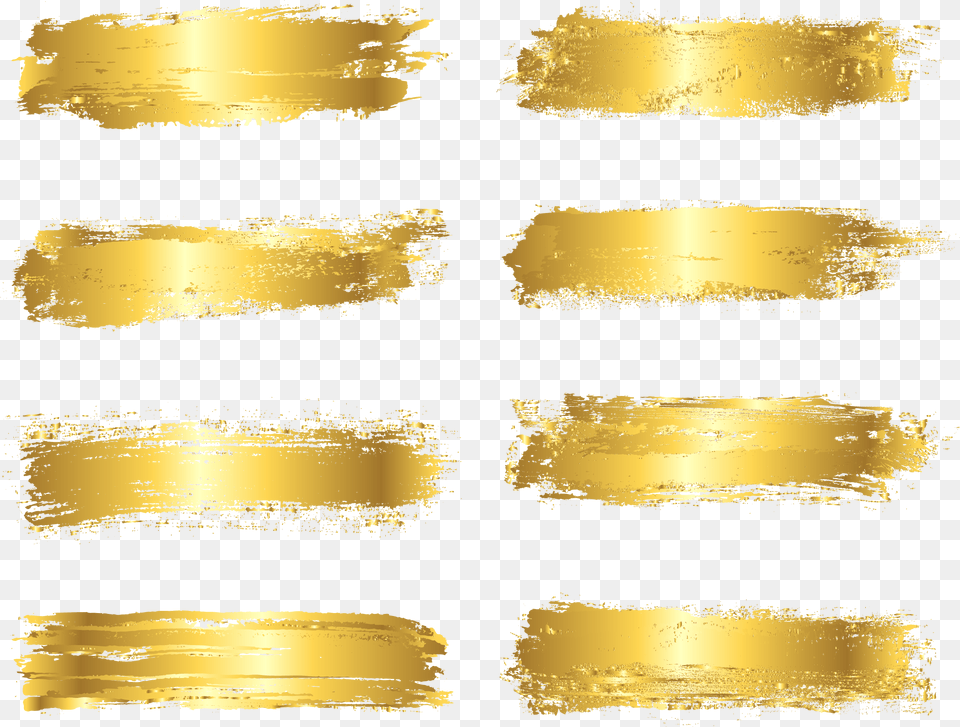 Gold Painted Foil Vector Brush Ink Clipart Vector Gold Foil Background, Treasure, Paper, Aluminium, Text Png