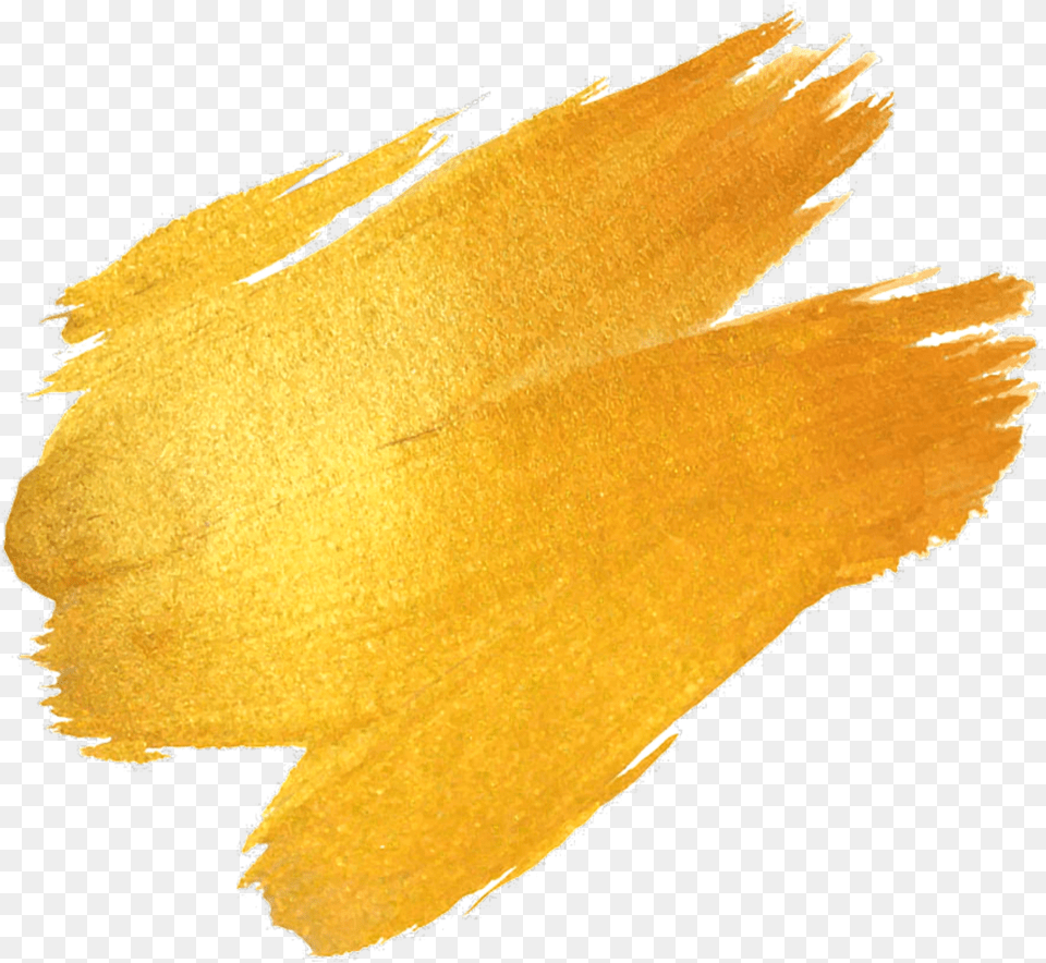 Gold Painting Or Gold Yellow Stroke Strokes Paint Brush Stroke Ombre, Flower, Petal, Plant, Leaf Free Transparent Png