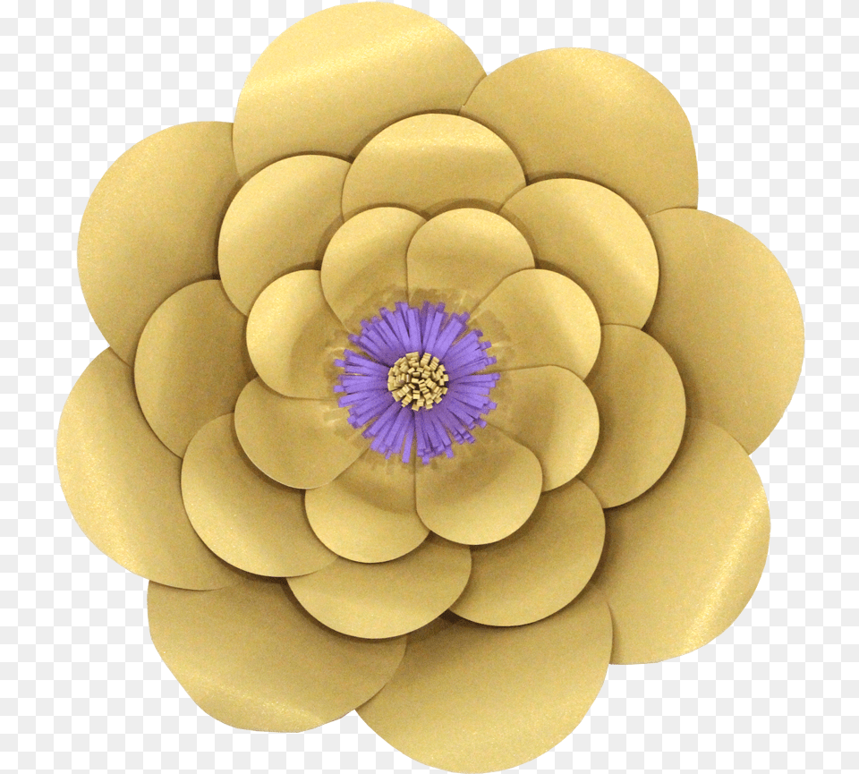 Gold Paper Flower, Dahlia, Plant, Accessories, Daisy Free Png