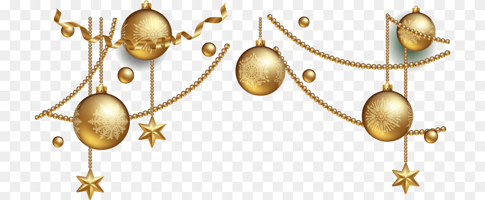 Gold Party Ornaments Hangingdecorations Swirls Gold Christmas Ornaments, Accessories, Treasure, Bronze, Jewelry Free Png