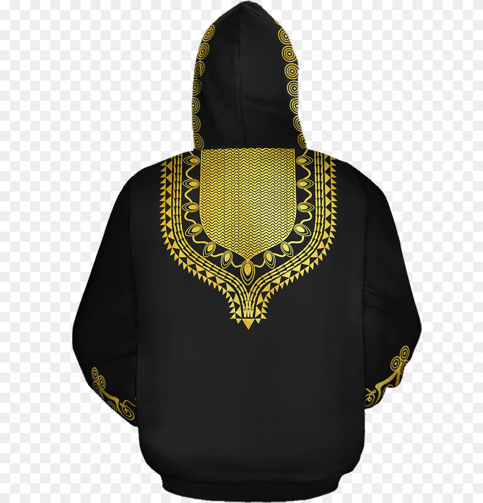 Gold Pattern Dashiki All Over Hoodieclass Hoodie, Sweatshirt, Sweater, Knitwear, Hood Png Image