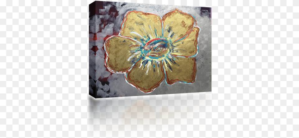 Gold Petal Pottery, Art, Canvas, Painting, Pattern Png Image