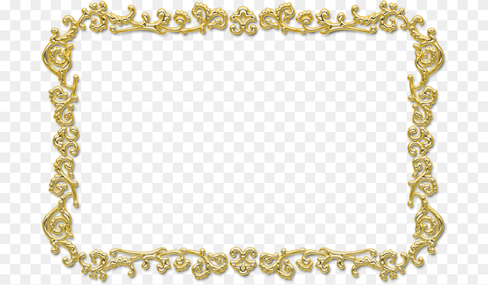 Gold Photo Frame Transparent Rectangle Photo Frame, Accessories Png Image