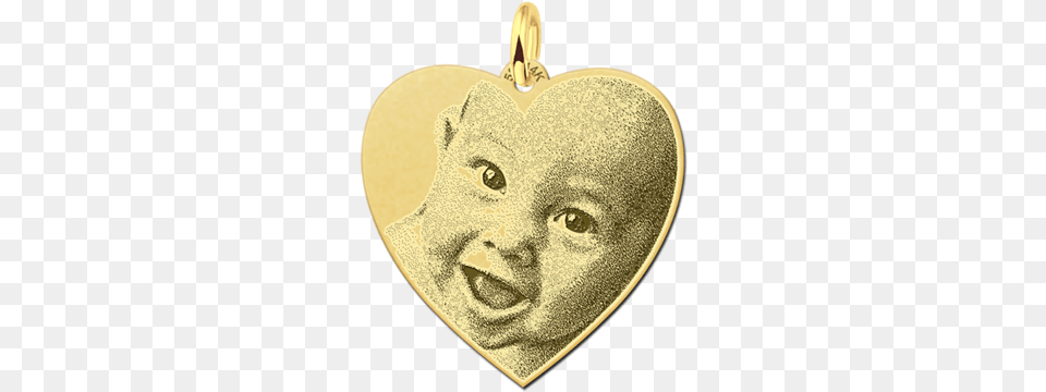 Gold Photo Necklace With Heart Gold, Accessories, Jewelry, Pendant, Earring Png