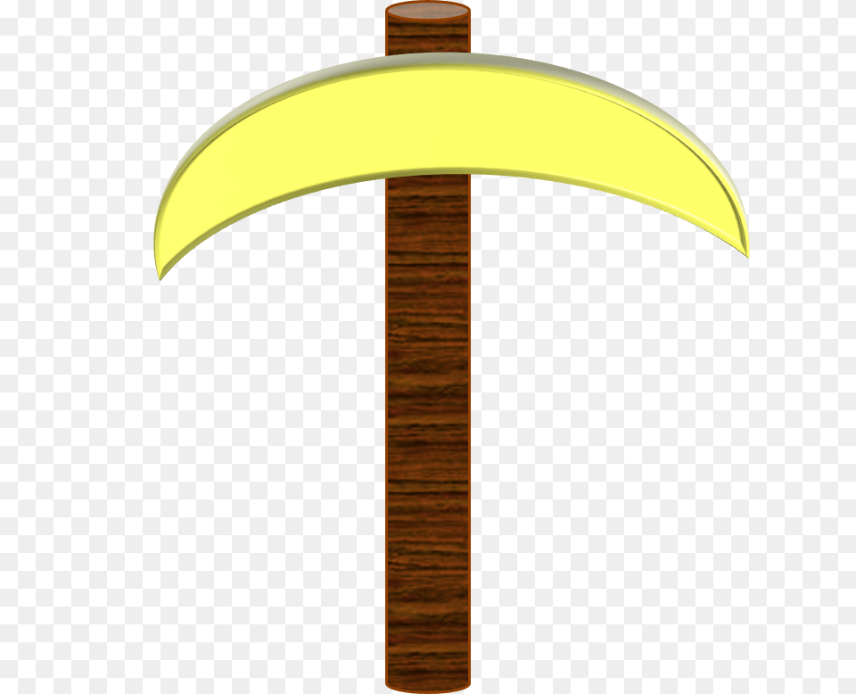 Gold Pickaxe Item Minecraft Image Gold Pick, Lamp, Device Free Png