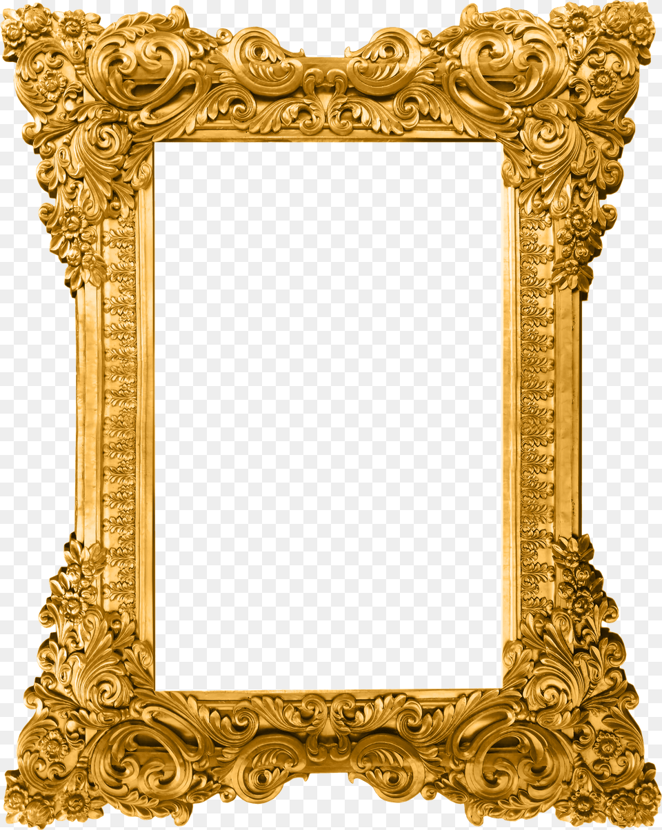 Gold Picture Frame, Photography Png