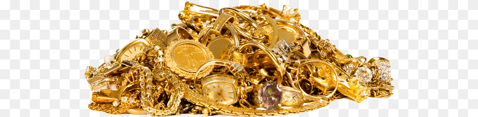 Gold Pile Pile Of Gold Jewelry, Treasure, Accessories, Locket, Pendant Png Image