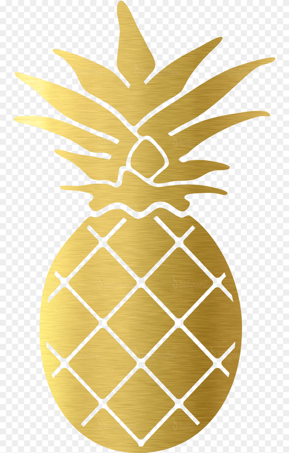 Gold Pineapple Clip Art, Food, Fruit, Plant, Produce Png Image